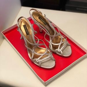 Dolce & Gabbana - Silver Sandal Heels sz 7.5